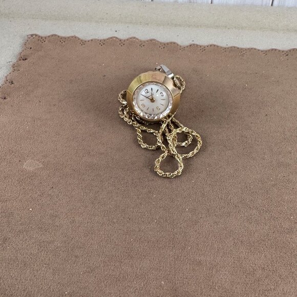 Vintage Caravelle made by Bulova in very good Condition 7 Jewel Necklace Pendant - Picture 3 of 10